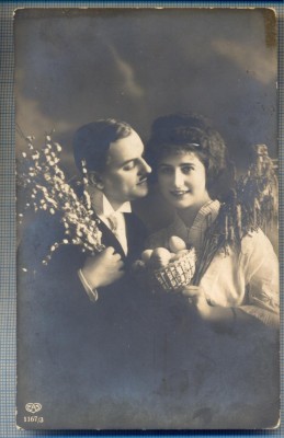 AX 367 CP VECHE-IUBITI IN TINUTA DE EPOCA, DE PASTI-1916-CATRE ANICUTA GEORGESCU foto