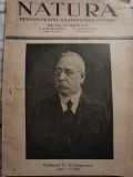 NATURA Revista pentru raspandirea stiintei N. 4-5/1941 I. Simionescu O. Onicescu