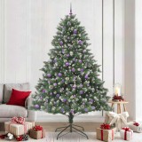 VidaXL Brad de Crăciun artificial cu 300 LED Verde 160 x 160 x 240 cm 3395263