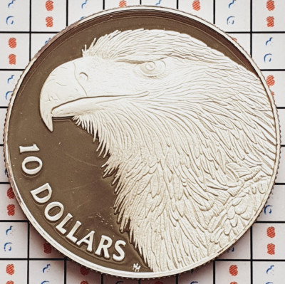 1356 Australia 10 Dollars 1994 Elizabeth II Wedge-tailed Eagle km 223 UNC argint foto
