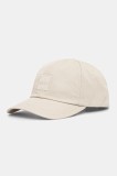 BOSS Orange șapcă de baseball din bumbac culoarea bej, cu imprimeu, 50535555