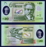 URUGUAY █ bancnota █ 20 Pesos Uruguayos █ 2020 █ P-101 █ POLYMER █ UNC