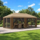 Foisor de gradina cu pereti laterali 6 x 3 m Bej