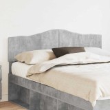 vidaXL Tăblie cap cu headboard Gri din beton 140 cm Lemn compozit 888664