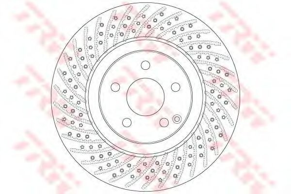 Disc frana MERCEDES E-CLASS (W211) (2002 - 2009) TRW DF6433S