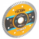 Disc Diamantat Continuu Ultra Subtire 115mm Tolsen Taiere Uscata/Umeda Gresie Caramida
