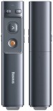 PRESENTER laser Orange Dot Baseus RF2.4GHz, laser rosu, distanta maxima 100m, transmitator USB/USB Type-C, gri &quot;ACFYB-0G&quot; - 6953156220836