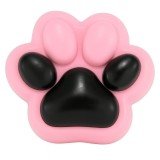 Jucarie antistres squishy, flippy, cu revenire lenta, labuta de pisica pufoasa, 8.5 x 7.5 cm, ambalaj transparent, negru roz