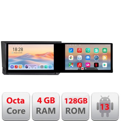 Navigatie Seat Ibiza 2017- Kit-IBZ Edotec 2 ecrane 8 core 4+128 21.6 inch Incell android Wifi 5Ghz gps internet CarStore Technology foto