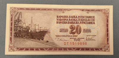 Iugoslavia - 20 Dinari / dinara (1978) foto