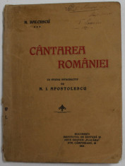 CANTAREA ROMANIEI de N. BALCESCU , 1914 , PREZINTA INSEMNARI SI SUBLINIERI , COPERTA CU URME DE UZURA foto