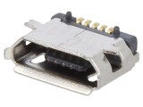 Soclu USB Micro B PCB SMT 5 pini Orizontal USB 2.0