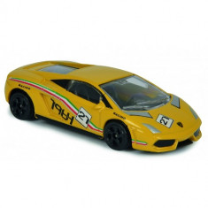 Masinuta de Curse Lamborghini Gallardo Galben, Scara 1:64 foto