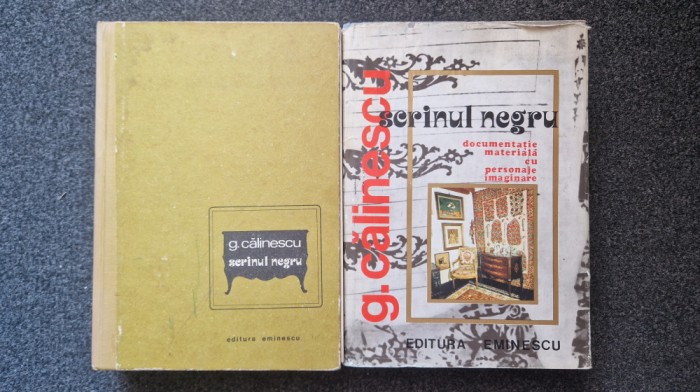 SCRINUL NEGRU + DOCUMENTATIE MATERIALA CU PERSONAJE IMAGINARE - G. Calinescu