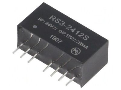 Convertor DC/DC 3W 18-36V la 12V 250mA SIP8 foto