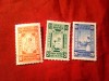 3 Timbre Etiopia 1936 Crucea Rosie, fara guma, Nestampilat