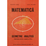Matematica. Geometrie analitica, manual pentru cls. a XI-a