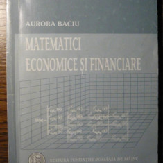 Aurora Baciu - Matematici economice si financiare