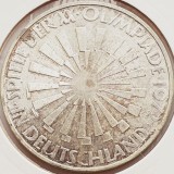 497 Germania 10 mark 1972 legend &quot;IN DEUTSCHLAND&quot; - D - km 130 argint