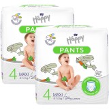 Scutece-chilotel Happy Pants Maxi, 8-14 kg, 24 buc