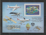 Togo.1984 40 ani Organizatia Internationala de Aviatie Civila OACI-Bl. ST.291, Nestampilat