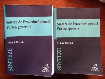 Mihail Udroiu - Sinteze de procedură penală, partea generală și partea specială foto