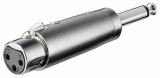 Adaptor jack mono 6.35mm la XLR T-M, KJACKXLR08, Oem
