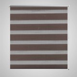 Jaluzea tip zebra, 90 x 150 cm, cafeniu
