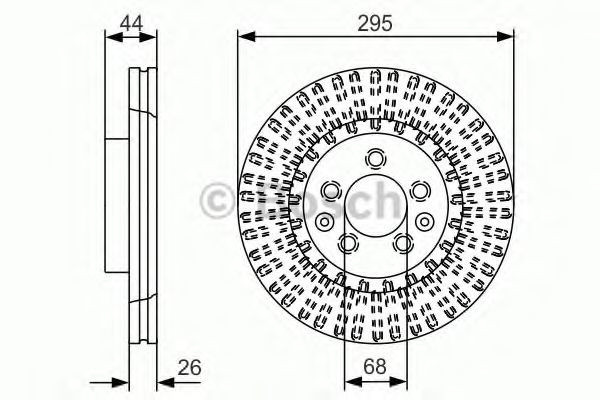 Disc frana NISSAN QASHQAI (J11) (2013 - 2016) BOSCH 0 986 479 D16