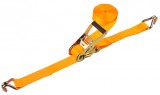 Banda Clichet Carlige Duble 38mm x 6m, 1000DAN, Galbena, Tolsen - Fixare Sigura Obiecte