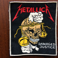 metallica damage justice ecuson patch cauciucat fan muzica heavy metal hard rock