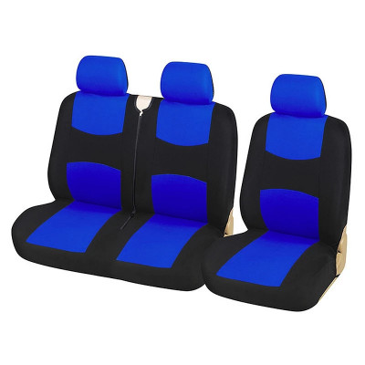 Huse universale pentru scaun 2+1, albastre pentru autoutilitara foto