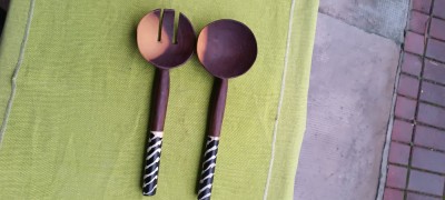 Set de linguri decorative, lemn exotic foto