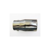 Ornament toba inox PREMIUM negru/crom Cod: 7656B Automotive TrustedCars, Oem