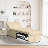 vidaXL Canapea Pat 3 &icirc;n 1 cu Design Extensibil &icirc;n Țesătură Crem