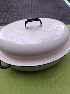 Cratita din fonta emailata cu capac KOCKUMS Suedia 5L foto