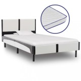 Cumpara ieftin Pat cu saltea, spumă cu memorie, 90 x 200 cm piele ecologică