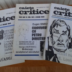 Revista Caiete Critice, nr. 5-6, 7-8-9, 10-12, 1993