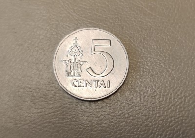 Lituania / Lietuva - 5 centai (1991) - monedă s418 foto