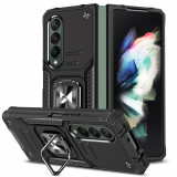 Husa Wozinsky Ring Armor Pentru Samsung Galaxy Z Fold 4 Husa Blindata Suport Magnetic Inel Negru 9145576265673