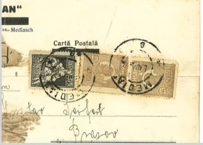 Carte poștală circulată 1924 foto