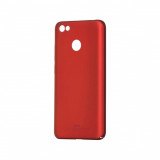 Cumpara ieftin Husa MSVII Rosie + Folie Protectie Sticla Pentru Xiaomi Redmi Note 5A Prime, Rosu, Carcasa