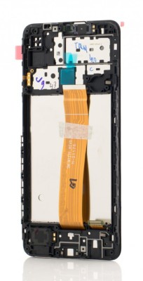 LCD Samsung Galaxy M12, M127, F12, SM-F127, Negru, Service Pack foto