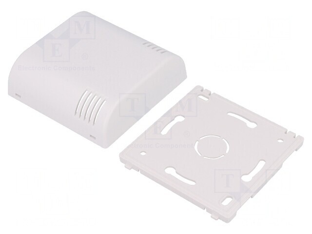 Carcasă montare pe perete 80x80x25mm ABS albă