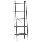 Cumpara ieftin Raft de sine statator cu 5 niveluri, negru, 56x35x174 cm