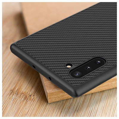 Husa pentru Samsung Galaxy Note10 Plus,Perfect Fit,cu insertii de carbon,NOU foto