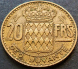Cumpara ieftin Moneda 20 FRANCI - MONACO, anul 1951 *cod 4315 - TIRAJ MIC!, Europa