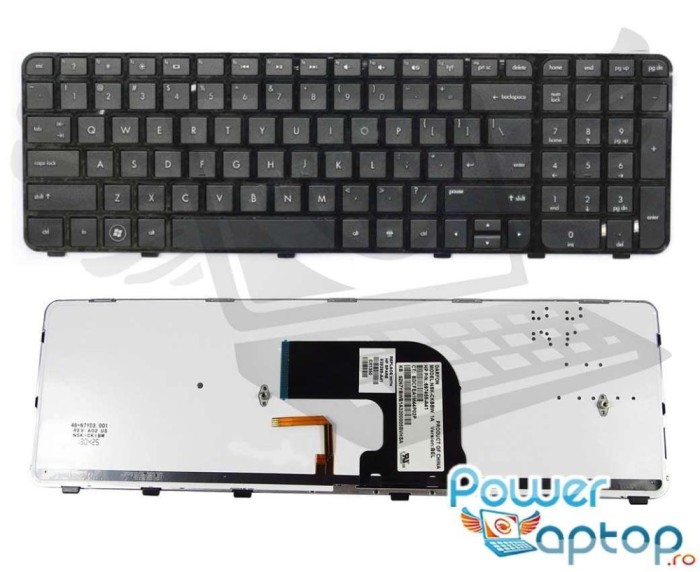 Tastatura HP Pavilion dv6 7000 CTO iluminata backlit, Pavilion dv6 7000 iluminata backlit, Pavilion dv6 7010