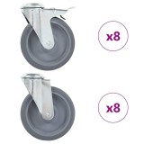 Cumpara ieftin Roti pivotante cu gaura pentru surub, 16 buc., 125 mm