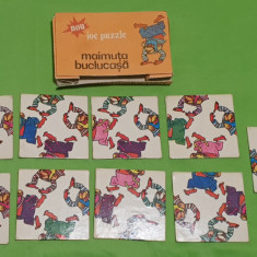 Jucarie veche DE COLECTIE Joc Romanesc complet tip Puzzle MAIMUTICA BUCLUCASA